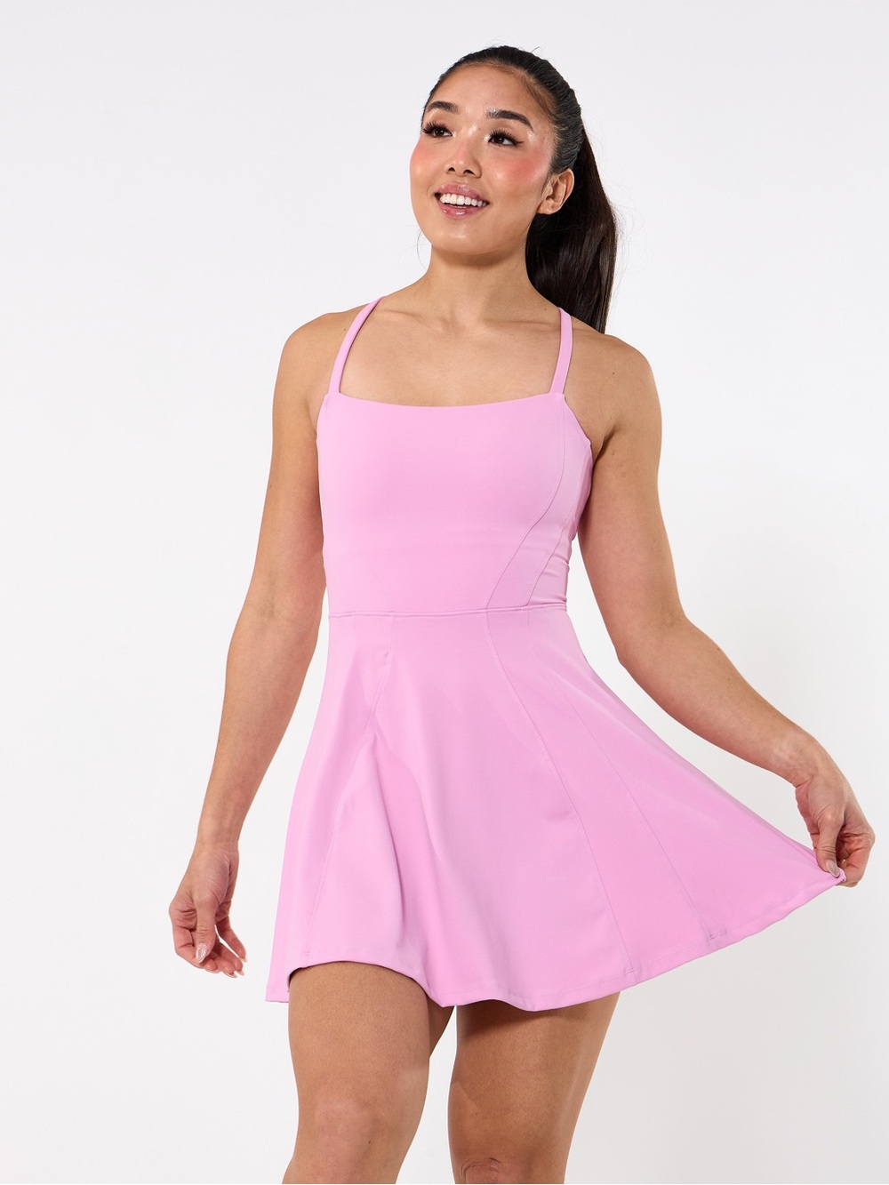 BuffBunny Lover Pink Bend and Snap Dress